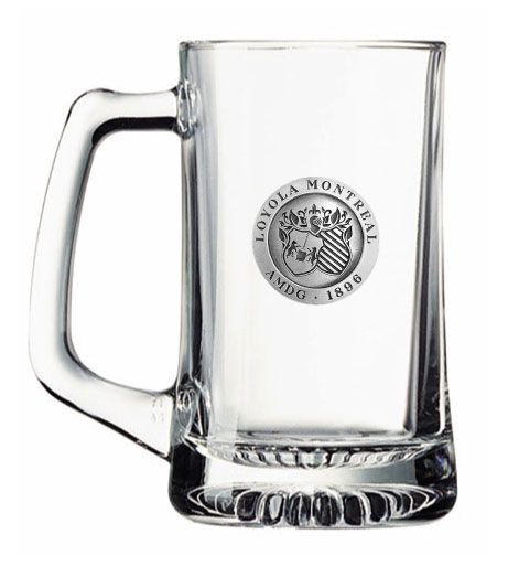 Beer Stein with Pewter Medallion