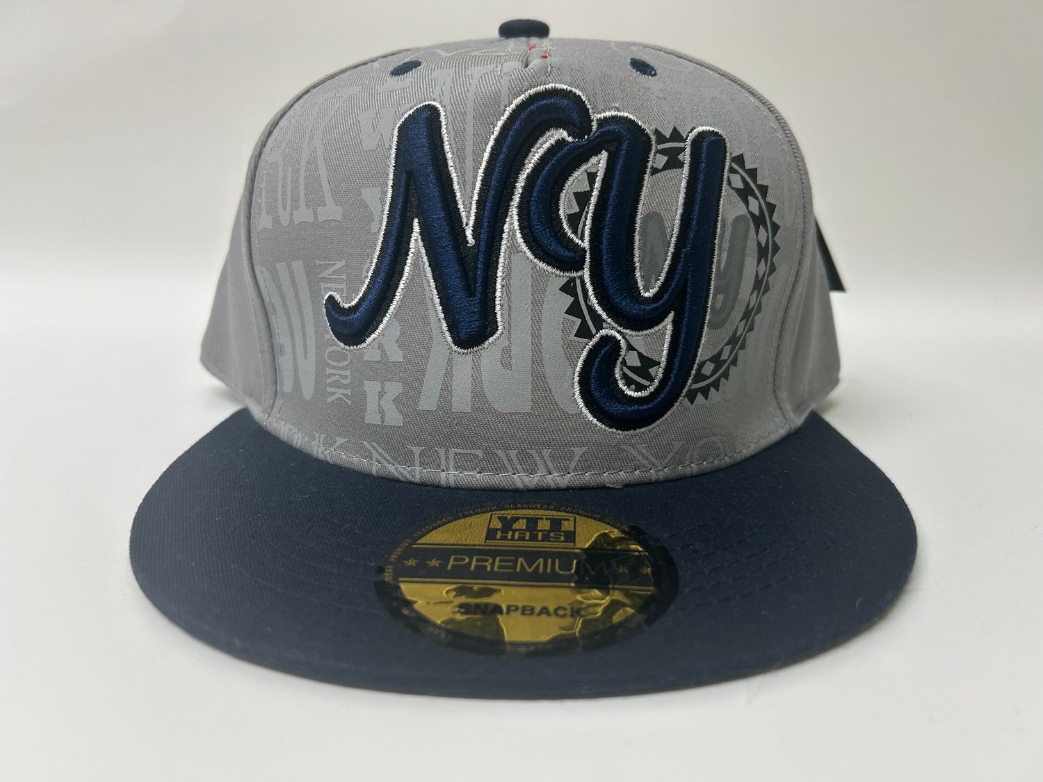 NY Snapback Gray/Black