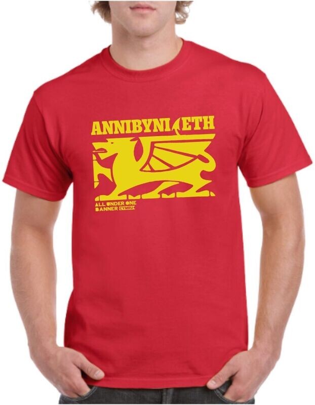 Crys t Coch - ANNIBYNIAETH - Red TShirt
