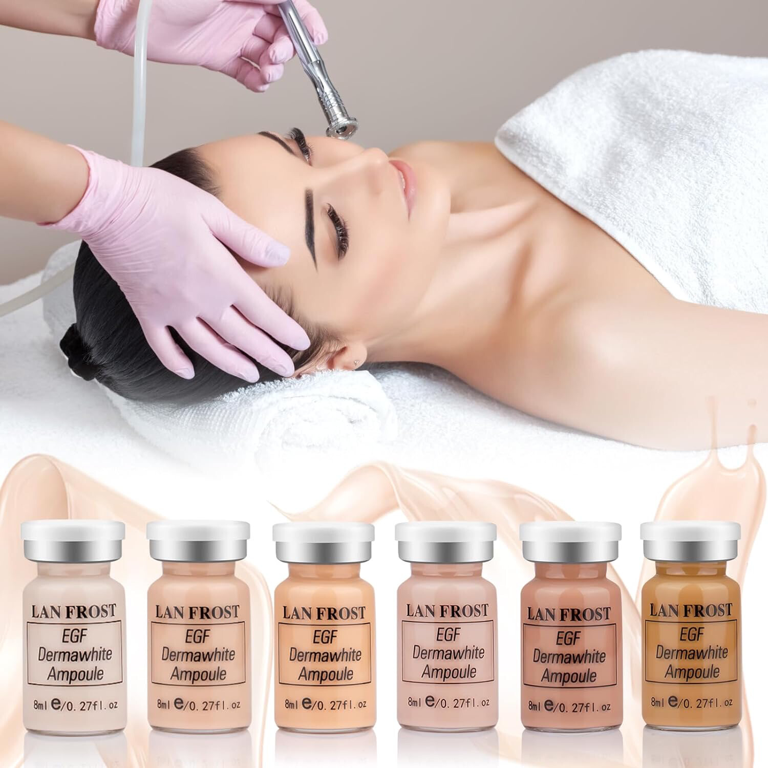 BB Glow + Derma Pen kit with 10 Pieces of 36, Nano and 12 adjustable pins Training kit