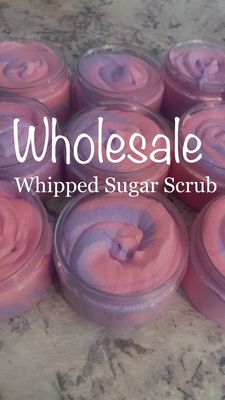 Wholesale Whipped Foaming Sugar Scrub, Plus Private Label