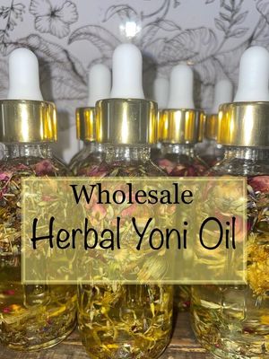 12 Bottles Wholesale Herbal Yoni Oil | And We Add Your Label Or Logos For Free