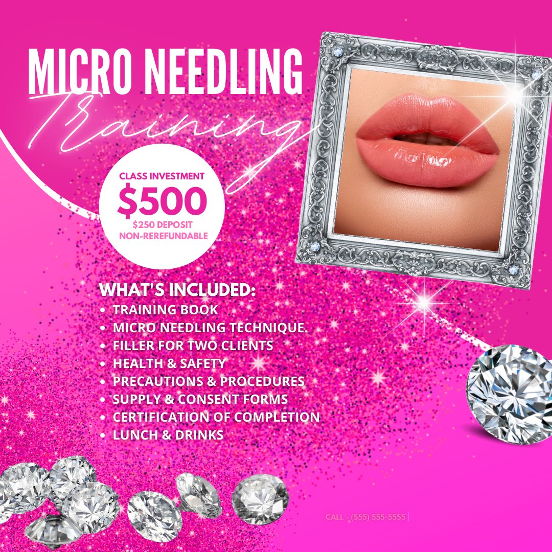 Micro Needling Lip 💋 Training &amp; Kit Deposit