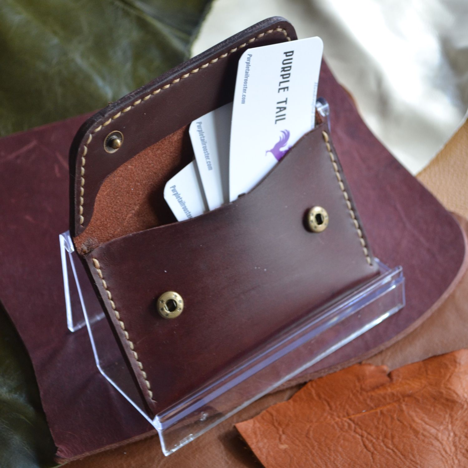 Leather Cardholder, Minimalist Leather Cardholder, Unisex Wallet