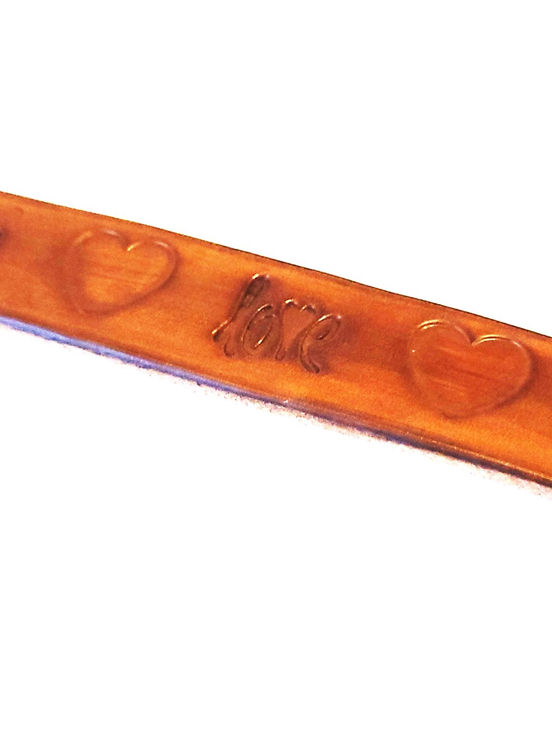 Hand-Tooled Leather Dog Collars, Large Dog, X-Large Dogs, Stamped Heart and Love