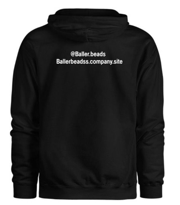 COMMON All Black “Baller Beads” Hoodie⚫️