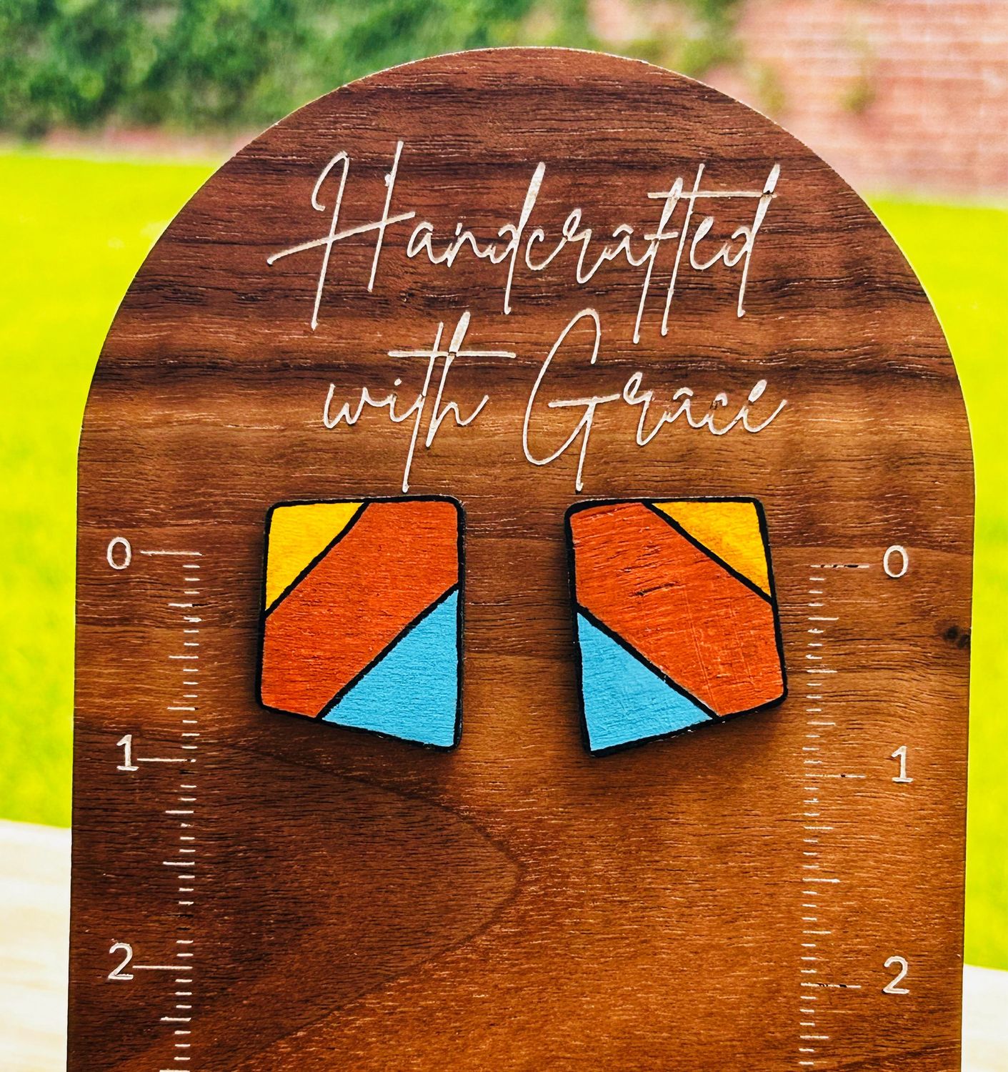 Hand-painted Statement Studs