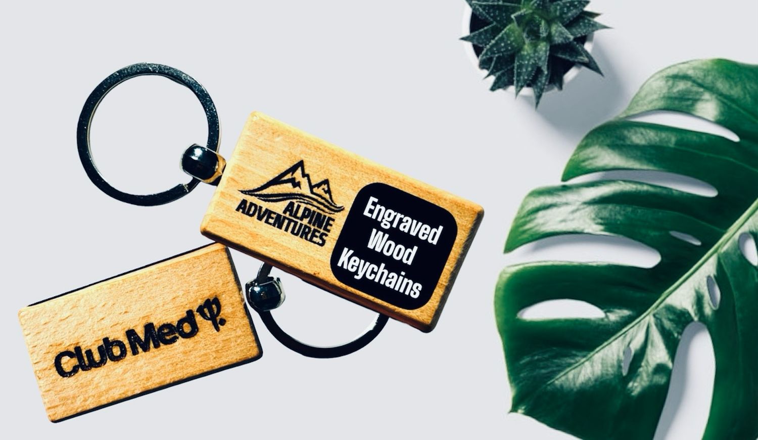 Engraved Wood Keychains
