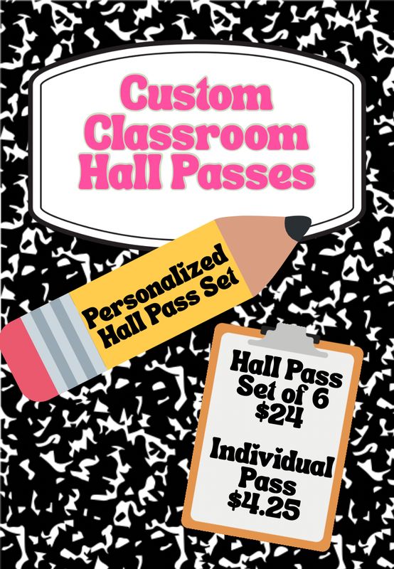 Teacher Hall Passes