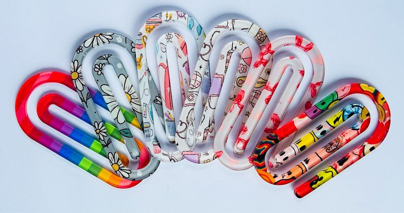 Jumbo Acrylic Paper Clips