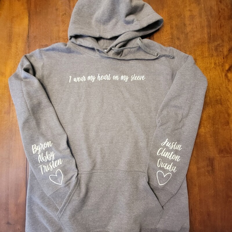 I Wear my Heart on my Sleeve Women&#39;s Fitted Sweatshirt