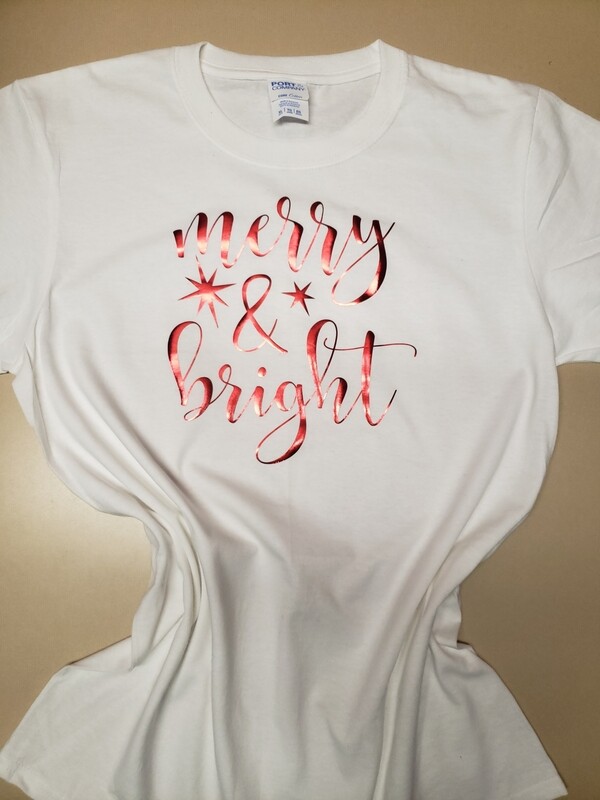 Merry &amp; Bright - T-Shirt, Sweatshirt, Tank, Apron