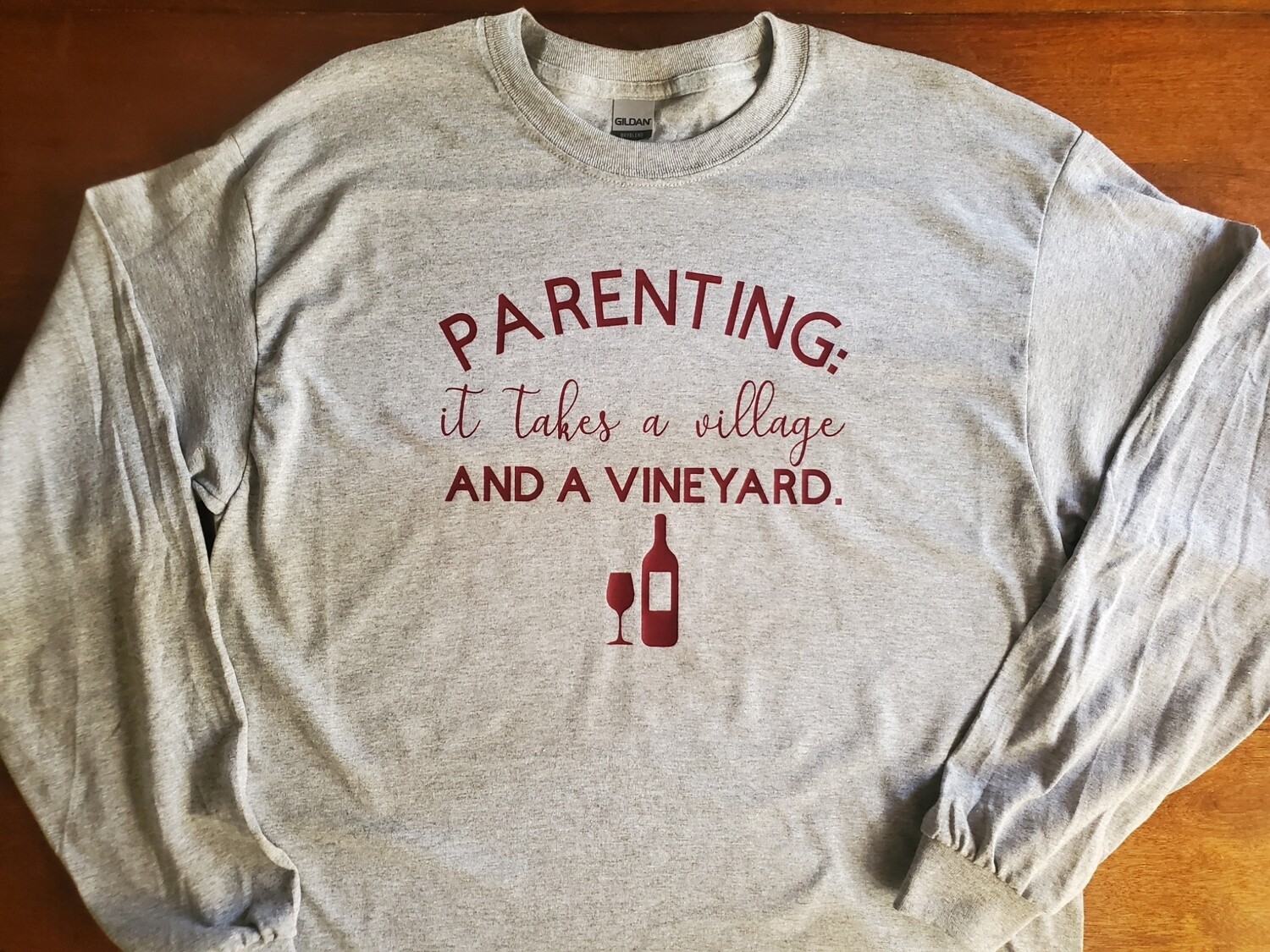 Parenting It Takes a Village and a Vineyard - T-Shirt, Sweatshirt, Tank, Apron