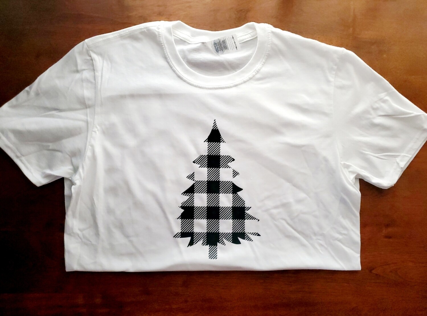 Christmas Tree Buffalo Plaid - T-Shirt, Sweatshirt, Tank, Apron