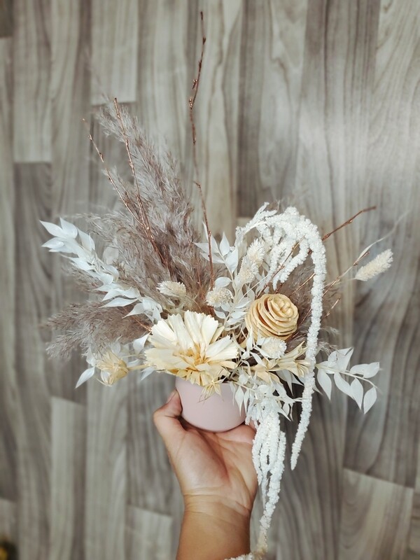 Blush All Day Forever Arrangement - Local Flower Delivery