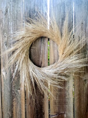 Pampas Grass Wreath - Local Flower Delivery