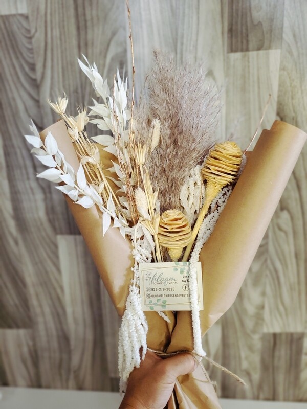 Blush All Day Handwrap Forever Arrangement - Local Flower Delivery