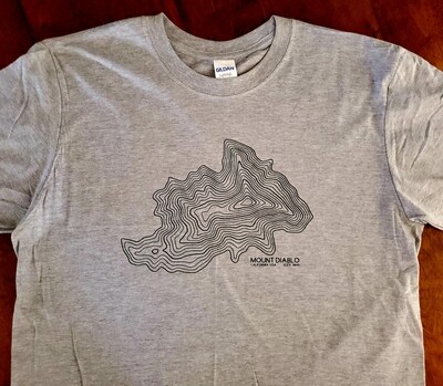 Mount Diablo Topography - T-Shirt, Sweatshirt, Tank, Apron
