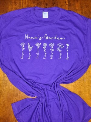 Nana's/Grandma's/Mimi's Garden - T-Shirt, Sweatshirt, Tank, Apron