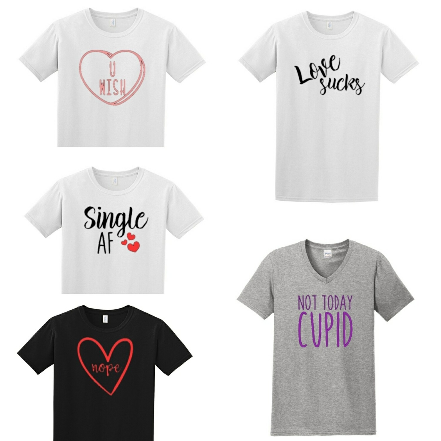 Anti Valentine&#39;s Custom Design - T-Shirt, Sweatshirt, Tank, Apron