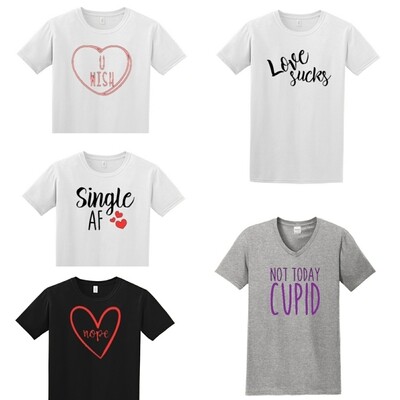Anti Valentine's Custom Design - T-Shirt, Sweatshirt, Tank, Apron