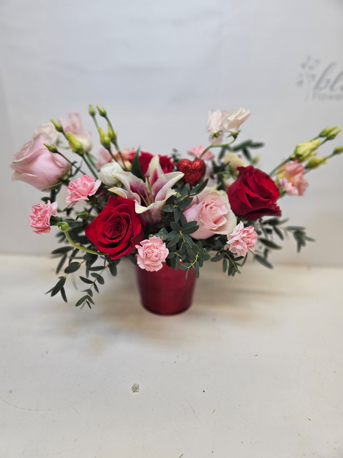 Be Mine Valentine's Arrangement - Local Flower Delivery