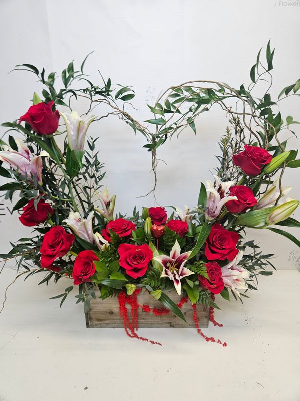LOVE Valentine's Arrangement - Local Flower Delivery