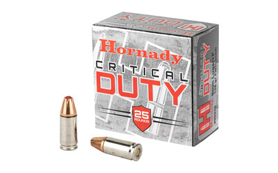 Hornady, Critical Duty, 9MM +P, 135 Grain, Flex Tip - 25 Round Box
