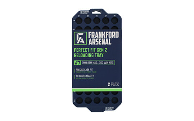 Frankford Arsenal, Reloading Tray, 338 Lapua/45-70 Gov, 2x Trays - Blue