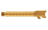 Ballistic Advantage, Premium Series, 5&quot; Threaded Barrel, Spiral Fluting, For Glock 17 Gen 5 - Gold