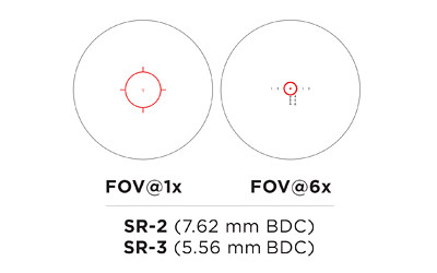 EOTech, Vudu, 1-6X24, FFP, SR-3 (556mm BDC) Green Illuminated Reticle - Black