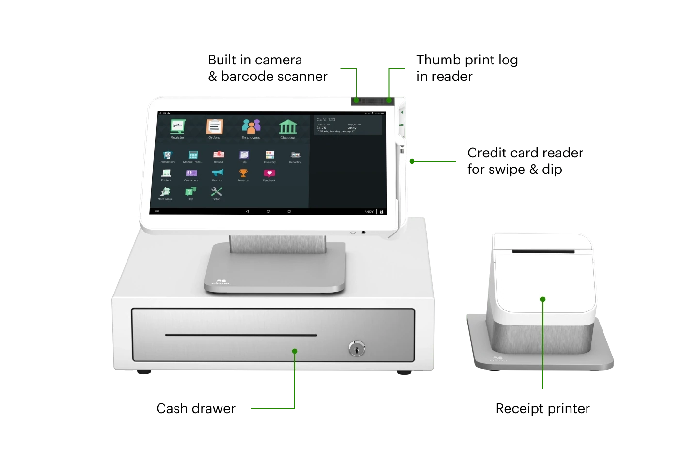 Station Solo (w/ P500 Printer &amp; Cash Drawer)