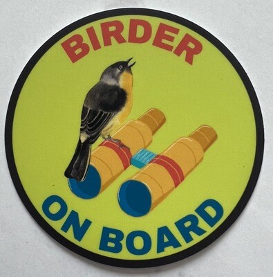 Birder On Board Sticker