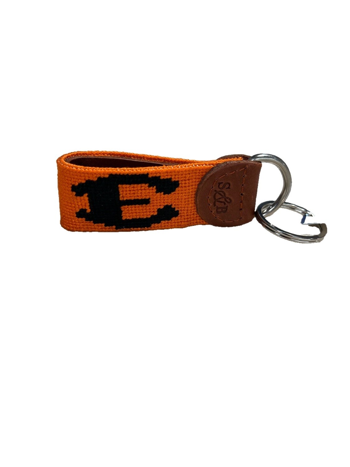 Smathers and Branson Orange Key Ring