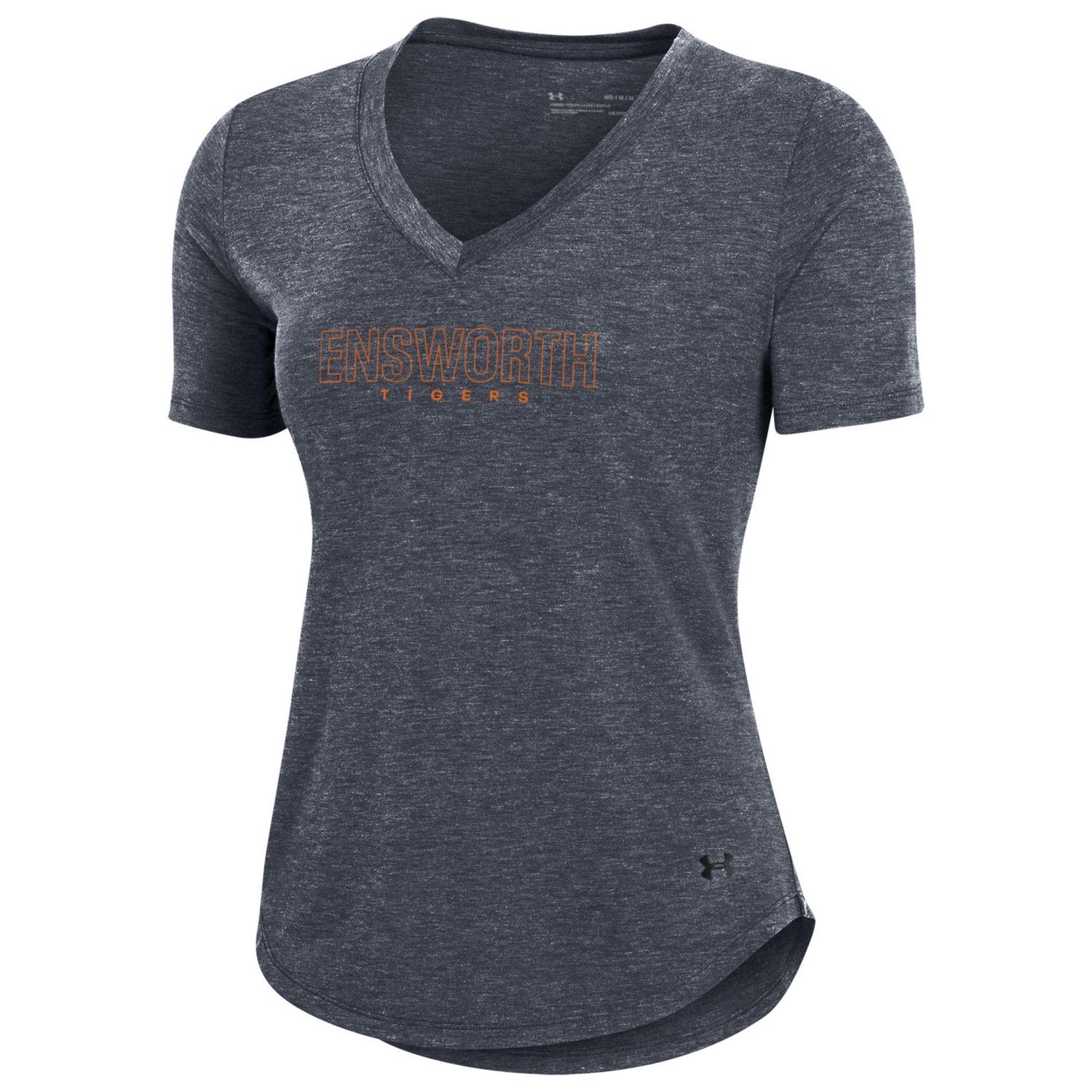 Women&#39;s UA Breezy V-Neck Tee, Size: Adult XS, Color: Charcoal