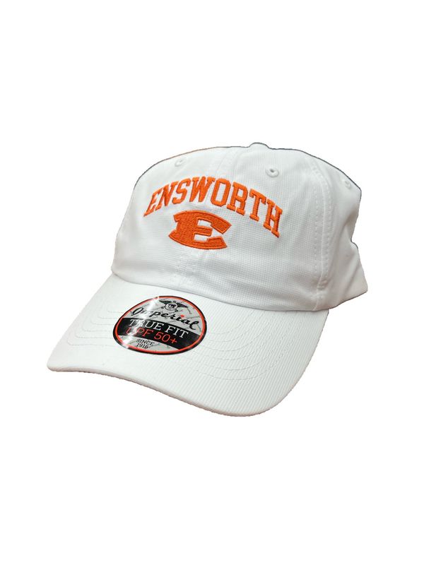 Imperial Adult White/Orange E Hat