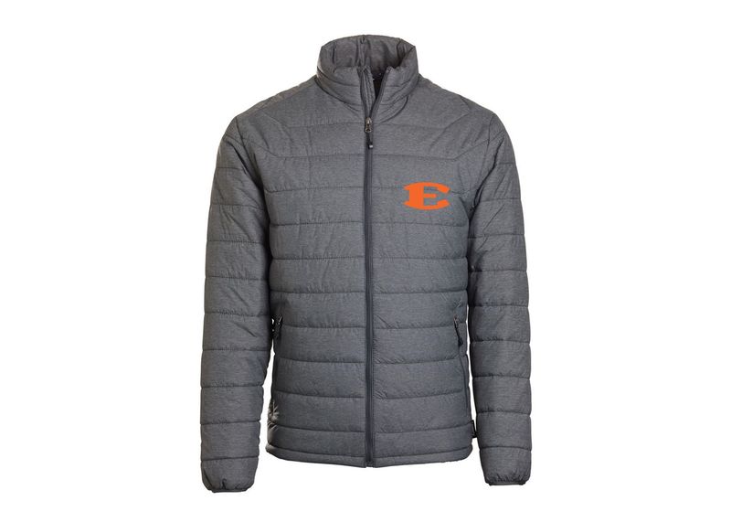 Adult Full Zip Gray Puffer Jacket