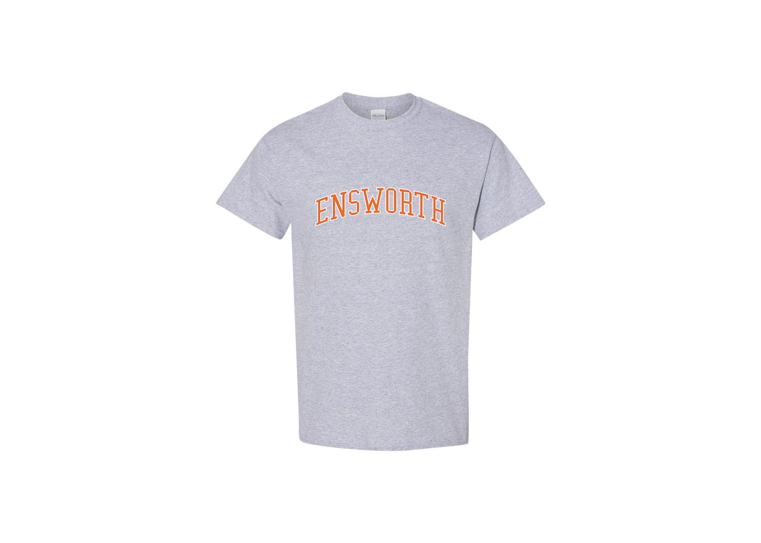Gildan Youth/Adult Gray SS T-Shirt/Ensworth, Size: Youth XS