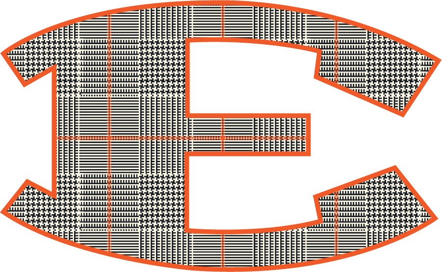 E Sticker-Red Gables Plaid