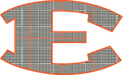 E Sticker-Red Gables Plaid