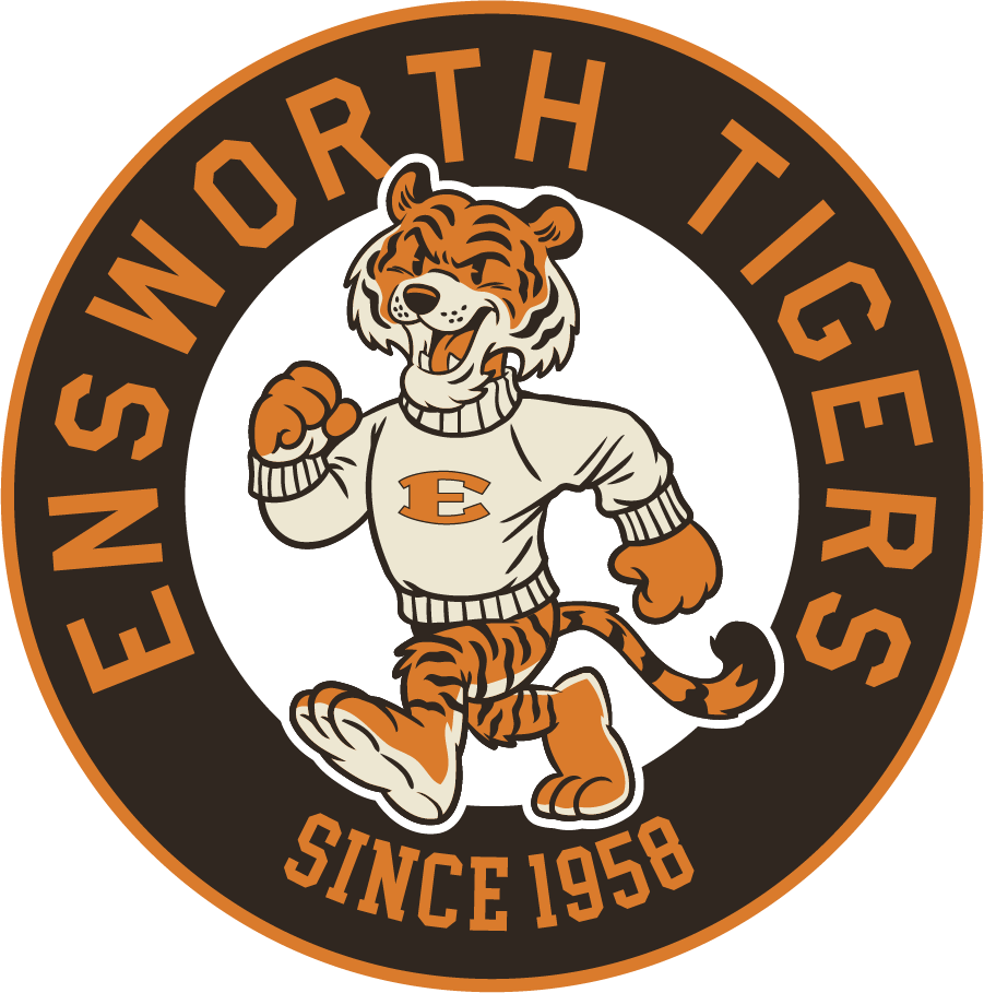 Sticker- Circle Vintage Tiger