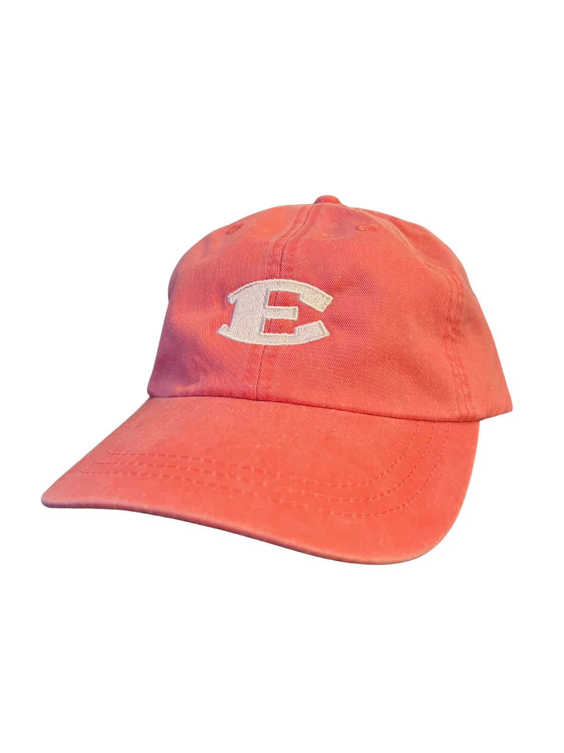 Washed Canvas E Hat, Color: Coral