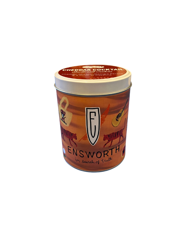 Custom E Cheddar Cookie Gift Tin