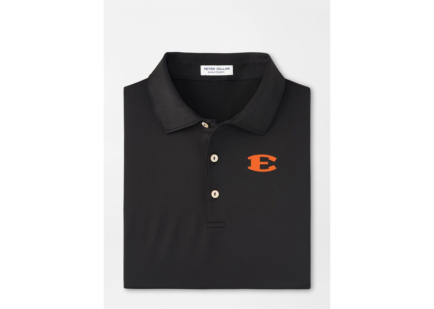 Peter Millar Men's Solid Performance Polo, Color: Black, Size: Men's S