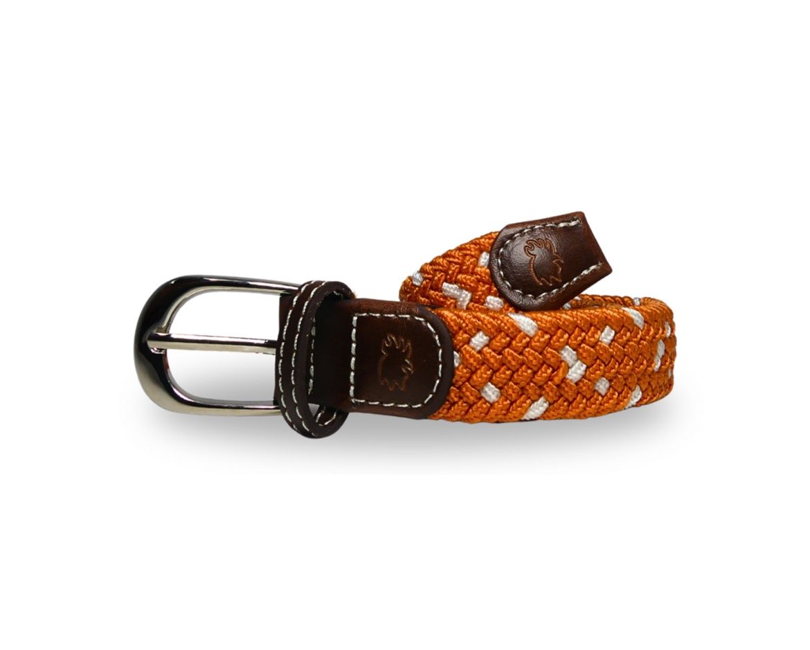 Woven Orange Stretch Belt- Youth, Size: Youth Small