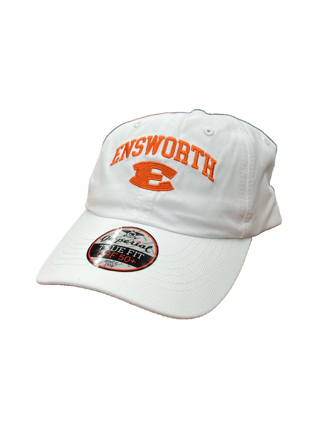 Imperial Adult White E-Ensworth Hat, Color: Orange