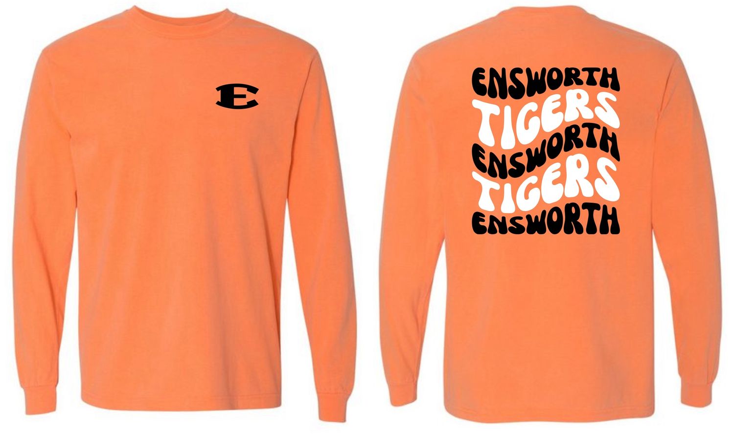 Comfort Colors LS Melon T-Shirt, Size: Adult S