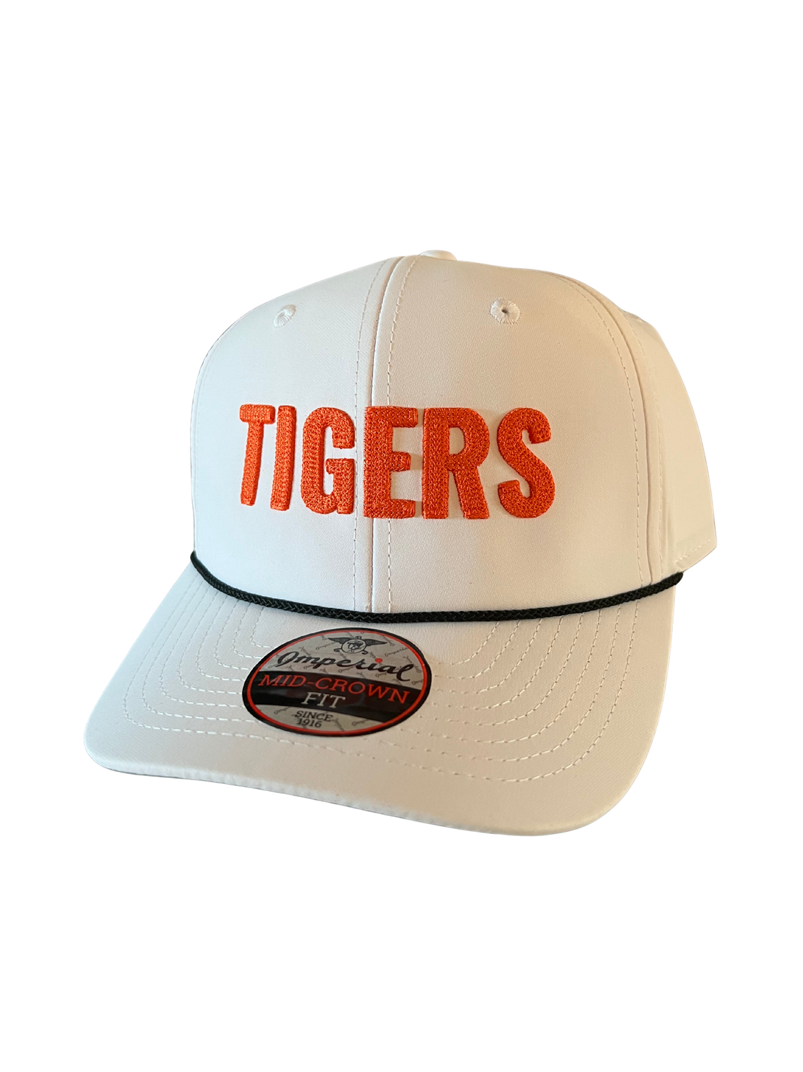 Imperial Wingman TIGERS Adult Cap, Color: White