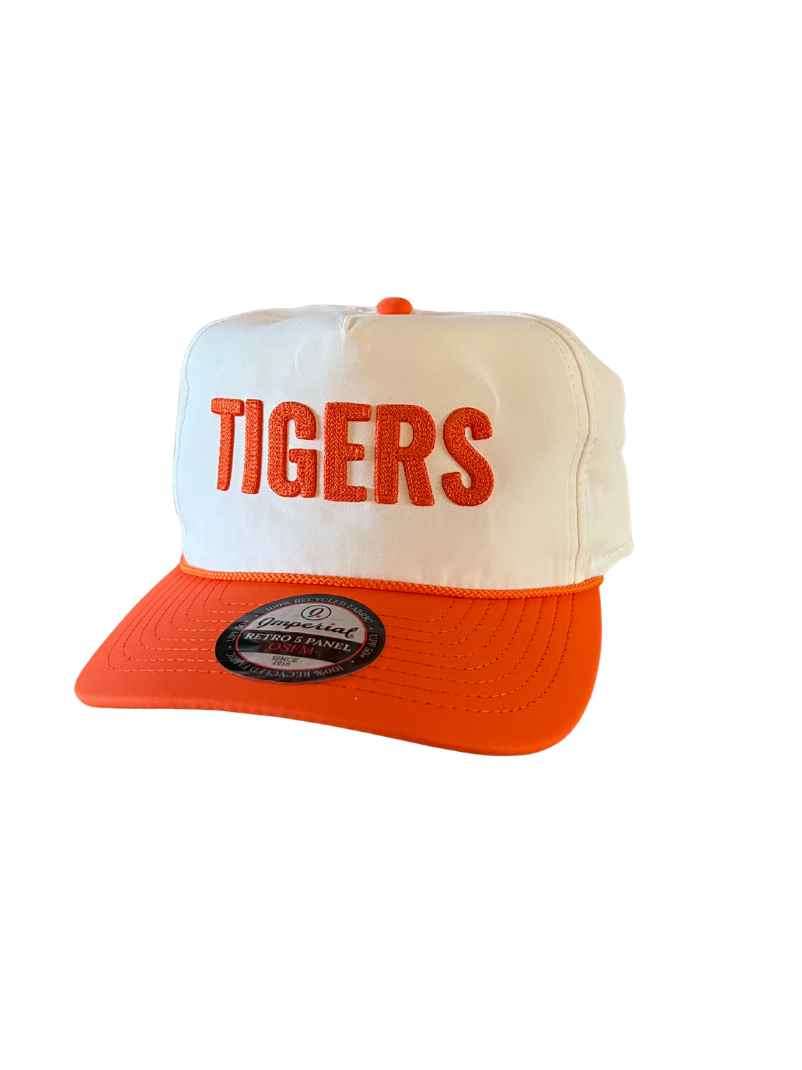 Imperial Harrison Tigers Adult Cap, Color: White/Orange