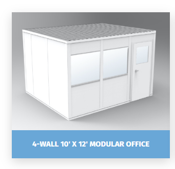 4-WALL 12' X 12' MODULAR OFFICE